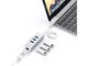 USB Хъб Satechi Aluminium TYPE-C Hub (3x USB 3.0,Ethernet) - Silver