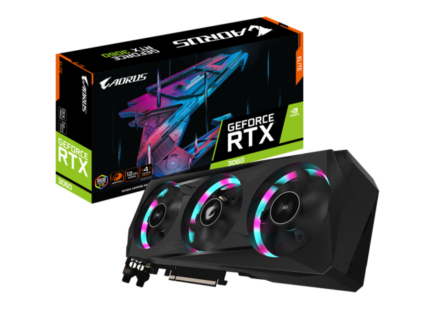 Видео карти AORUS GeForce RTX 3060 ELITE 12G