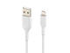 Кабели и Адаптери Belkin BOOST↑CHARGE™ Braided Lightning към USB-A Cable (15 см, бял)