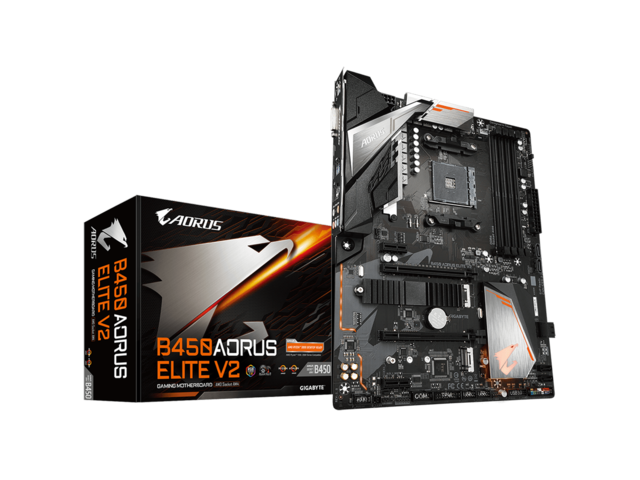 Дънни платки GIGABYTE B450 AORUS Elite V2