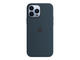 Калъфи Apple iPhone 13 Pro Max Silicone Case with MagSafe - Abyss Blue
