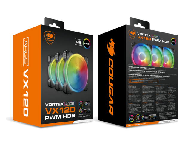 Вентилатори Cougar Vortex ARGB VX 120 Cooling Kit