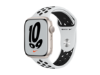 Смарт часовници Apple Watch Nike S7 GPS, 45mm Starlight Aluminium Case with Pure Platinum/Black Nike Sport Band - Regular