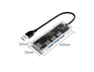 USB Хъб Orico TA1U3-4A-CR