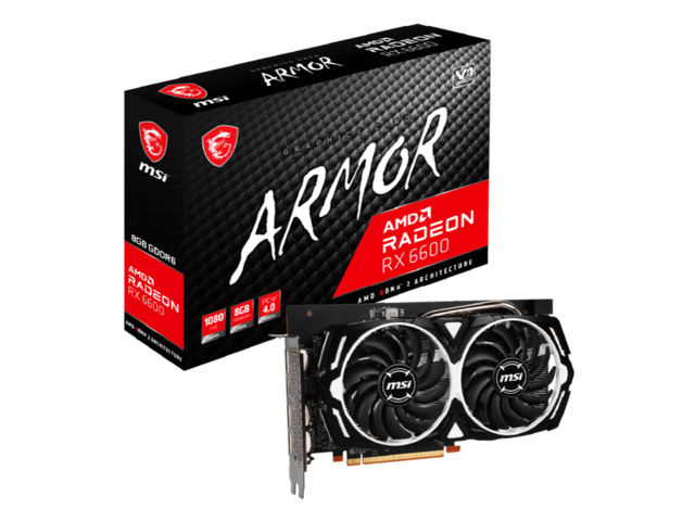 Видео карти MSI Radeon RX 6600 ARMOR 8G V1