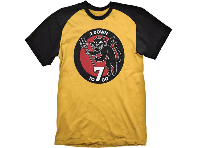 Облекло и аксесоари Wolfenstein Raglan T-Shirt 7 To Go Yellow, Size L