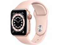 Смарт часовници Apple Watch S6 GPS, 44mm Gold Aluminium Case with Pink Sand Sport Band - Regular Разопакован