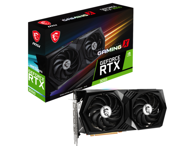 Видео карти MSI GeForce RTX 3050 Gaming X 8G