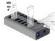 USB Хъб Delock външен SuperSpeed USB хъб със 7 порта + превключвател