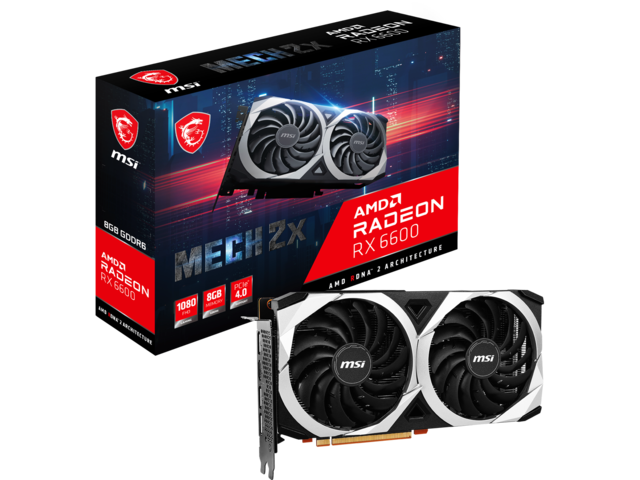 Видео карти MSI AMD Radeon RX 6600 MECH 2X 8G