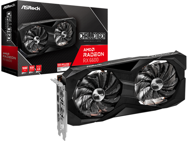 Видео карти ASRock Radeon RX 6600 Challenger D 8GB