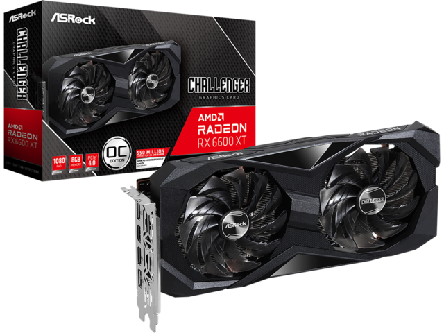 Видео карти ASRock Radeon RX 6600 XT Challenger D 8GB OC