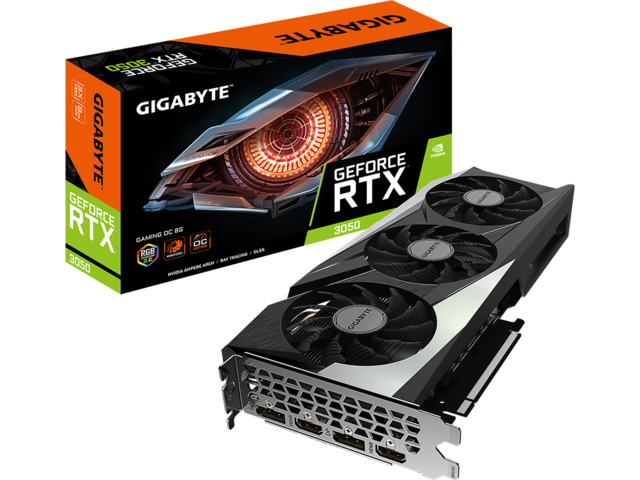 Видео карти Gigabyte GeForce RTX 3050 GAMING OC 8GB