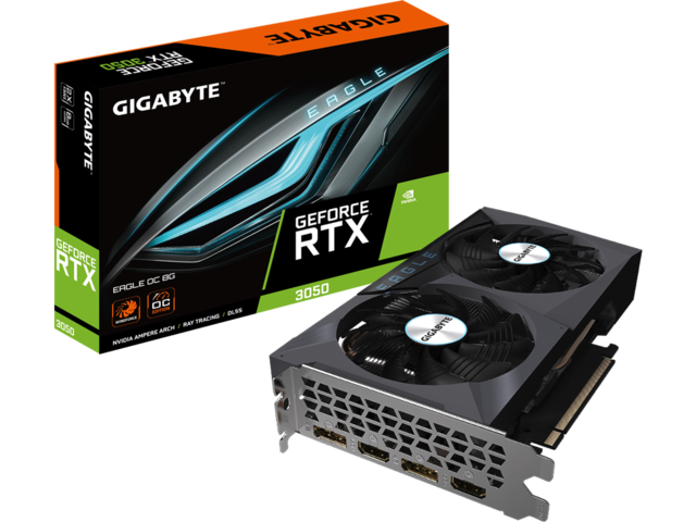 Видео карти Gigabyte GeForce RTX 3050 EAGLE OC 8GB