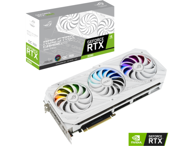 Видео карти ASUS ROG Strix RTX 3090 White Edition OC