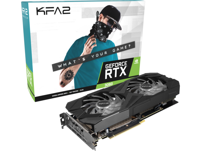 Видео карти KFA2 GeForce RTX 3060 EX (1-Click OC)