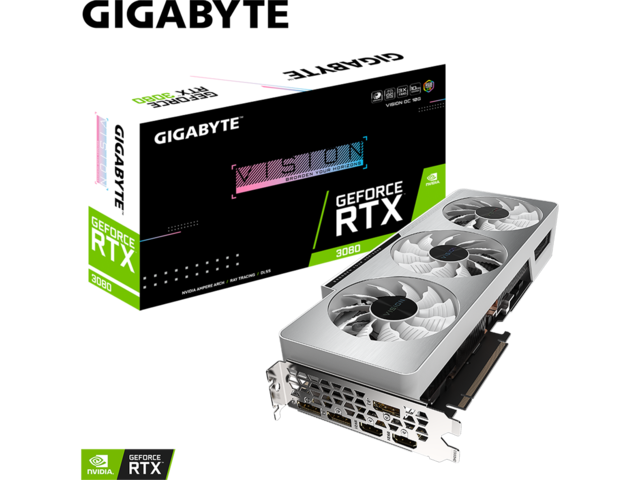 Видео карти GIGABYTE GeForce RTX 3080 VISION OC 10GB
