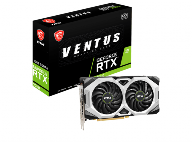 Видео карти MSI GeForce RTX 2060 VENTUS 12G OC