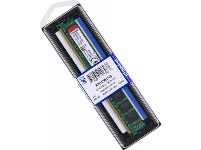 Оперативна памет 8GB DDR3 1600MHz Kingston ValueRAM Разопакована