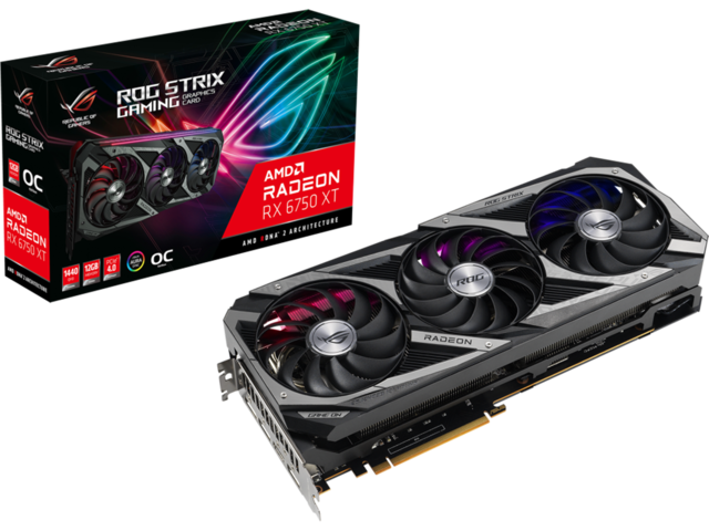 Видео карти ASUS ROG Strix RX 6750 XT OC 12GB