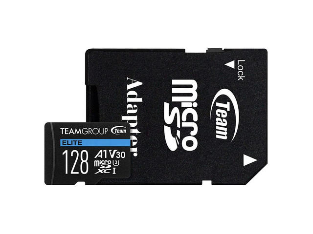 Карти памет Team Group A1 microSDXC 128GB, UHS-I Class 3, V30 