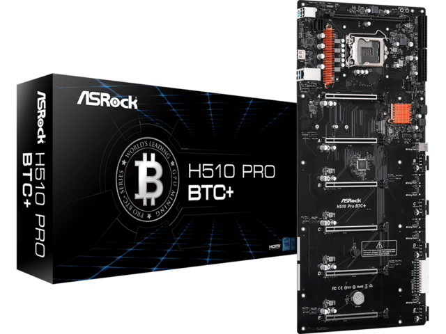 Дънни платки ASRock H510 Pro BTC+