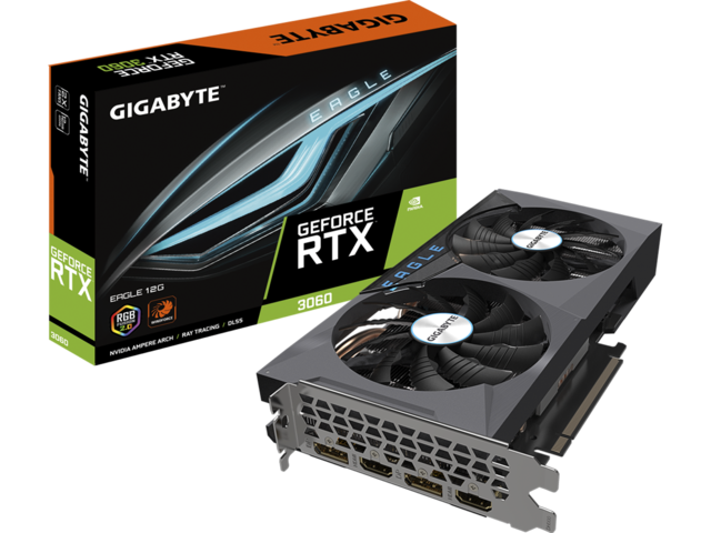 Видео карти GIGABYTE GeForce RTX 3060 EAGLE 12GB