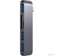 USB Хъб Satechi Aluminium Type-C USB COMBO Hub, Space Grey
