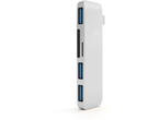 USB Хъб Satechi Aluminium Type-C USB COMBO Hub, Silver