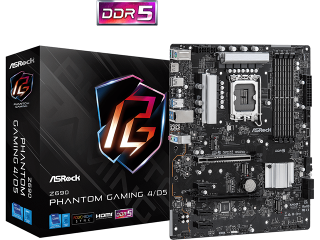 Дънни платки ASRock Z690 Phantom Gaming 4/D5