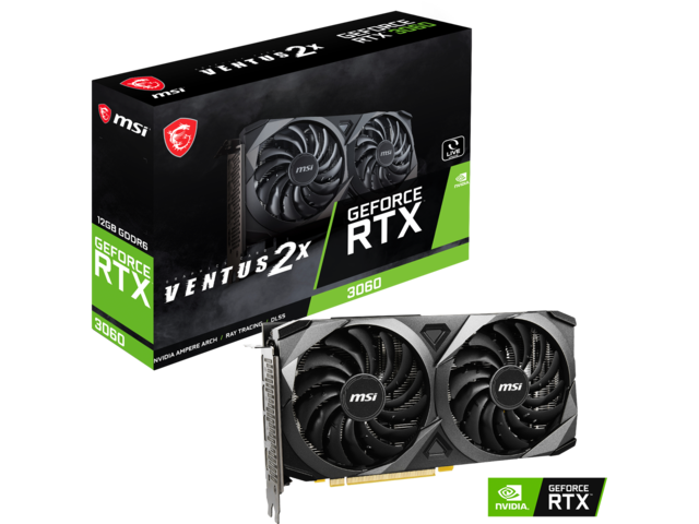 Видео карти MSI GeForce RTX 3060 VENTUS 2X 12G