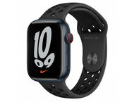 Смарт часовници Apple Watch Nike S7 GPS Cellular, 45mm Midnight Aluminium Case with Anthracite/Black Nike Sport Band - Regular