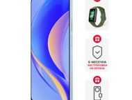 Смартфони Huawei nova Y90 Crystal Blue + Huawei Band 7 Wilderness Green