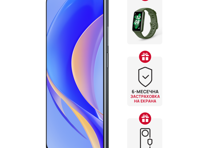 Смартфони Huawei nova Y90 Midnight Black + Huawei Band 7 Wilderness Green
