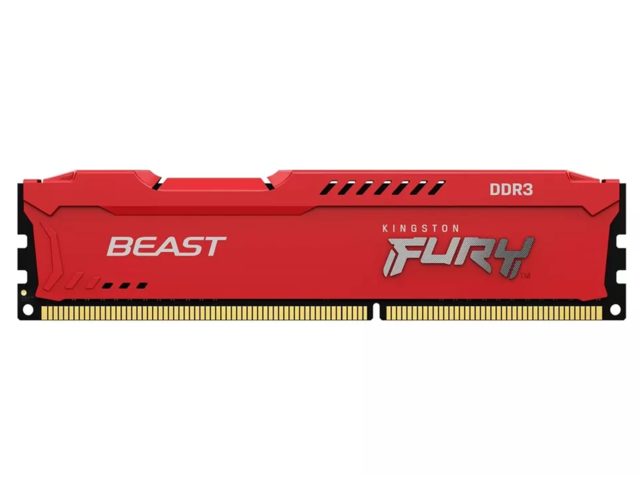Оперативна памет 4GB DDR3 1600MHz Kingston FURY BEAST Red