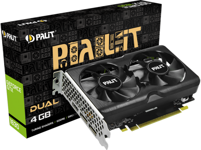 Видео карти Palit GeForce GTX 1630 Dual 4GB