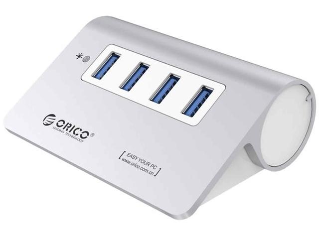 USB Хъб Orico M3H4-V1-SV-BP, сребрист