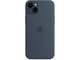 Калъфи Apple iPhone 14 Plus Silicone Case with MagSafe - Storm Blue
