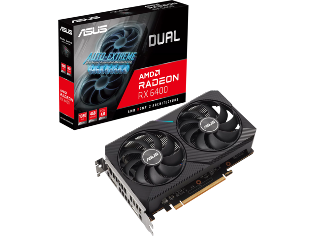 Видео карти ASUS Dual Radeon RX 6400 4GB