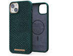 Калъфи Njord Salmon Leather Magsafe за iPhone 14 Plus, зелен