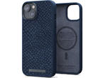 Калъфи Njord Salmon Leather Magsafe за iPhone 14 Plus, син