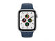Смарт часовници Apple Watch SE (v2) GPS, 44mm Silver Aluminium Case with Abyss Blue Sport Band - Regular