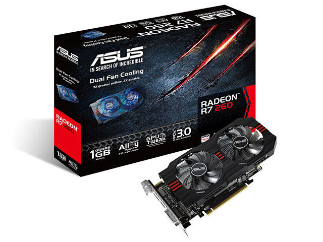 Видео карти ASUS R7 260 1GD5