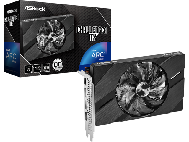 Видео карти ASRock Intel Arc A380 Challenger ITX