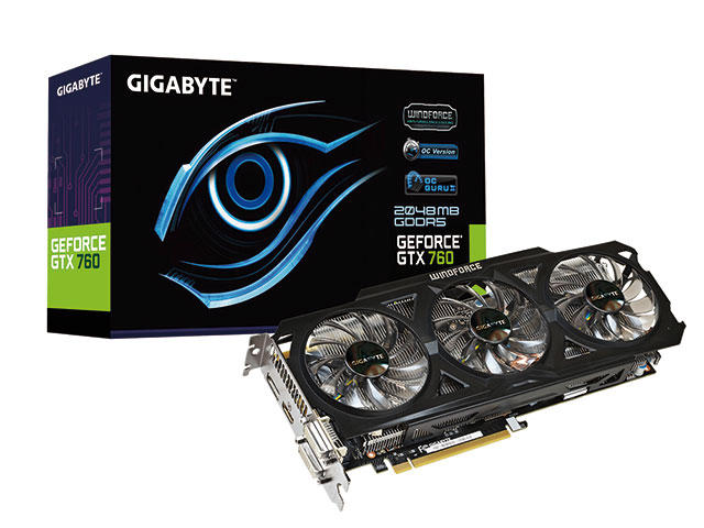 Видео карти GIGABYTE GeForce GTX 760 N760OC-2GD Rev 2.0