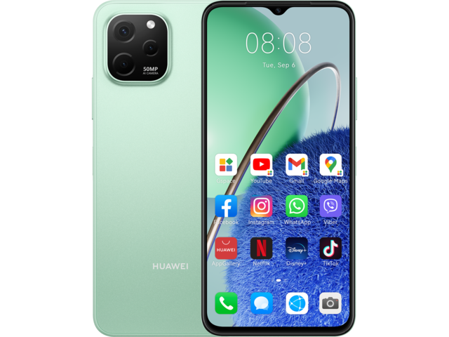 Смартфони Huawei nova Y61 64GB, Mint Green