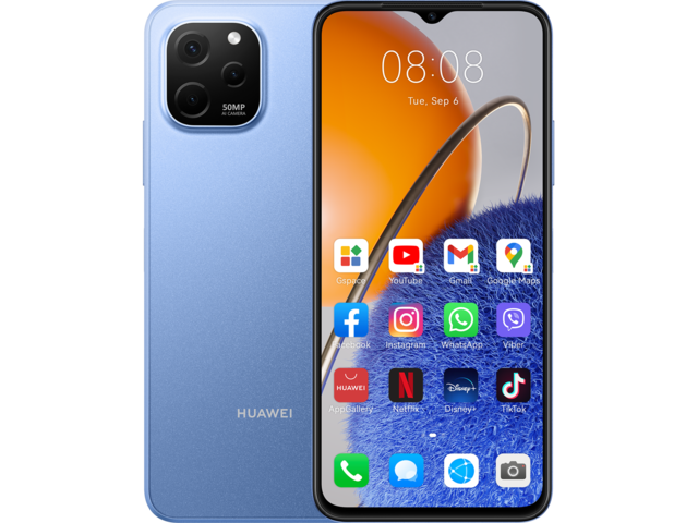 Смартфони Huawei nova Y61 64GB, Sapphire Blue