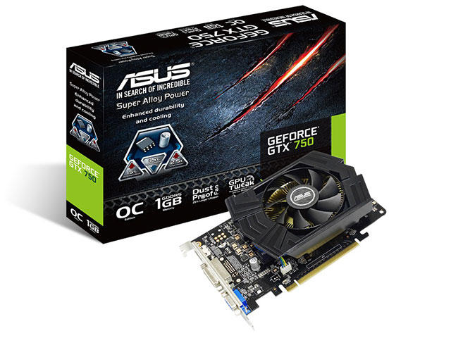 Видео карти ASUS GeForce GTX 750 1GB GDDR5 OC
