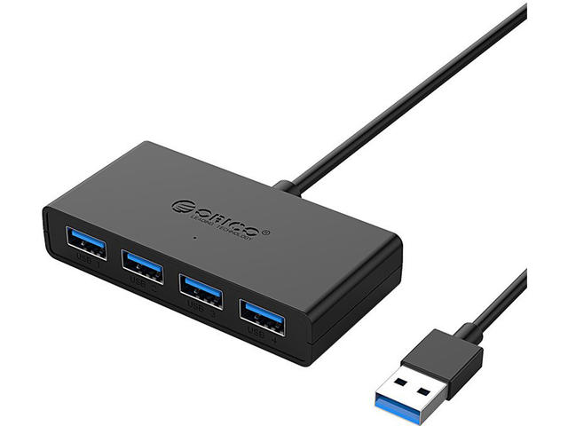 USB Хъб Orico хъб USB3.0 HUB 4 порта, 30 см кабел