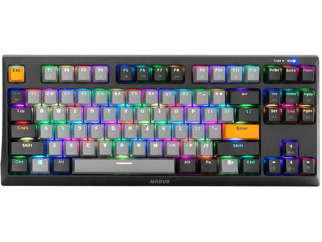 Клавиатури Marvo KG980-B, Blue switches, TKL